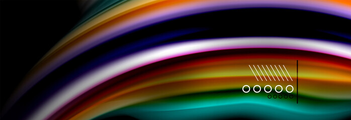 Color flow poster. Wave Liquid shape color background. Art design for your design