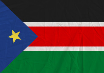 Obraz premium South Sudan grunge flag