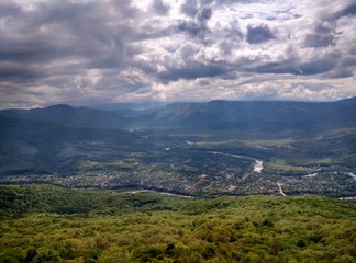 panorama of mountains