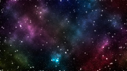 Beautiful multicolored constellation background. Space wallpaper