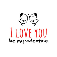 I Love You Valentines SVG Vector Design