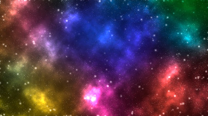 Abstract colorful space background. Contellation backdrop