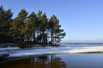 Fototapeta premium Winter time in Debki