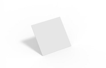 Blank white mock up template for business card, invitation car, greeting card, flyer and brochure, stack of papers on white background, 3d illustration