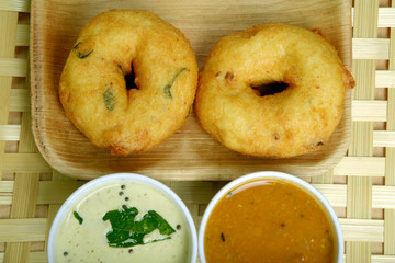 Sambar Vada, an indian regional food