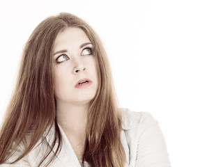 Naklejka premium Woman being irritated and displeased