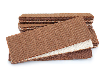 Brown wafer closeup