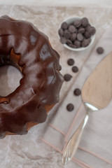 Traditional chocolate gugelhupf 
