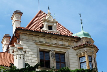 Detail of Pruhonice Castle, Czech Republic