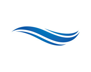 Water Wave symbol and icon Logo