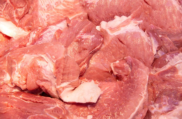 Raw pork at market for background. Fresh meat for cooking. ,meat delicacies.,pork on the market.,Crushed pork, raw crushed meat .Pork grinds raw food