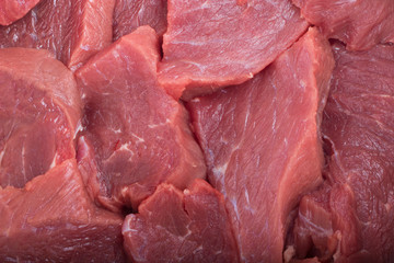 slices of fresh beef background