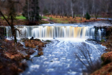 Beautiful waterfall in Estonia. Keila joa