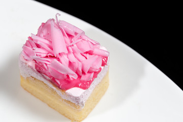 Sweet Cake on white dish