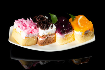 Sweet Cake on white dish