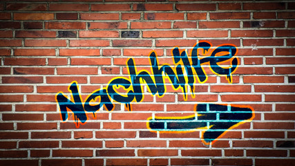 Fototapeta premium Schild 394 - Nachhilfe