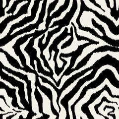 Zebra Repeated Fabric Pattern Vector