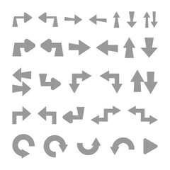 set of vector arrows
