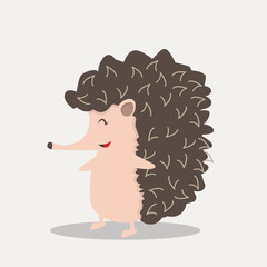 cute Hedgehog flat design