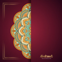 Gold background with mandala