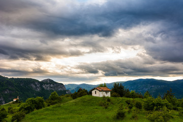 Small chapel in the mountain