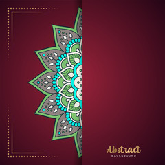 Gold background with mandala