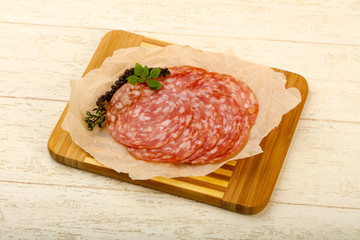 Sliced salami