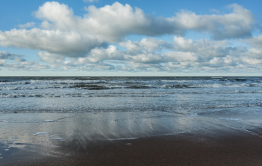 Wavy Baltic sea.