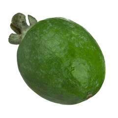 fresh feijoa isolated on white background