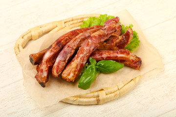 Smoked pork ribs