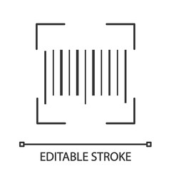 Traditional barcode linear icon
