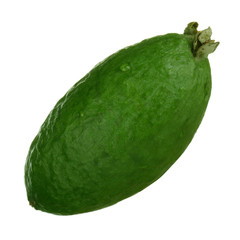 fresh feijoa isolated on white background