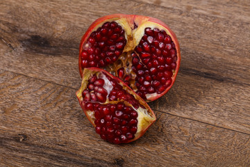 Ripe tasty pomegranate