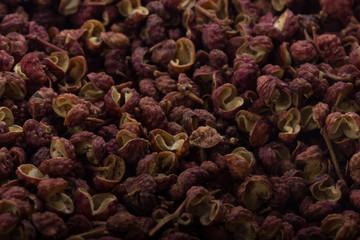 Sichuan peppercorn background
