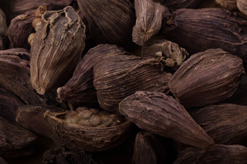 heap of black cardamom background