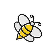 Bee honey graphic design template vector illustration