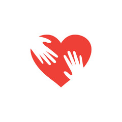 Love and passion logo design template