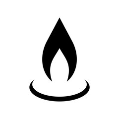 Gas Flame Icon or Logo