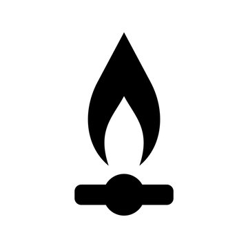 Gas Flame Icon Or Logo
