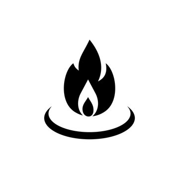 Gas Flame Icon or Logo