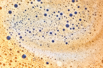 Coffee foam macro.