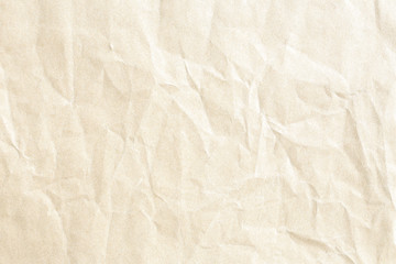 Crumpled brown background paper texture