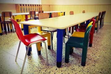 inside a classroom of kindergarten