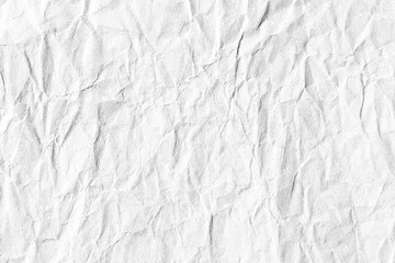 Crumpled white paper texture