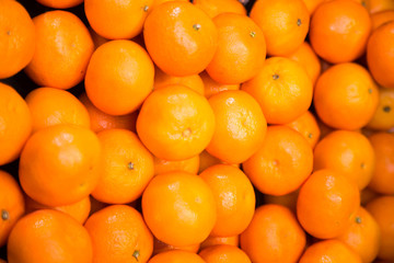 Closeup of ripe mandarins