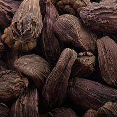heap of black cardamom background