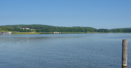 der Woblitzsee bei Wesenberg in der Mecklenburgischen Seenplatte,Deutschland