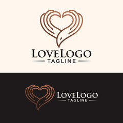Creative Love logo design Image