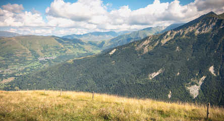 Pyrenees view from the Pla D Adet ski resort