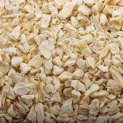 slices of dried  Celery root background